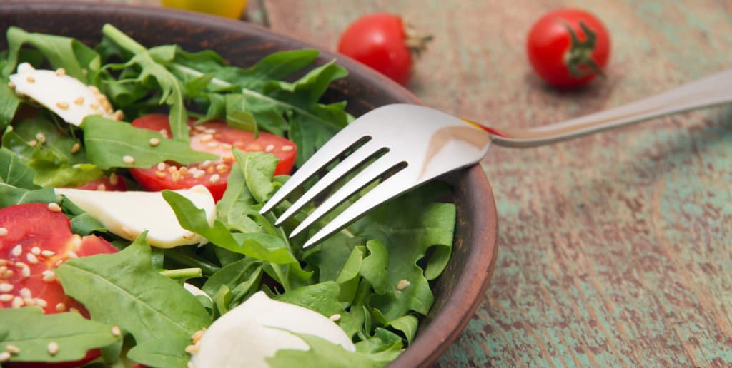 Ancient Farro, Lentil & Arugula Salad with Garlic-Dijon Vinaigrette